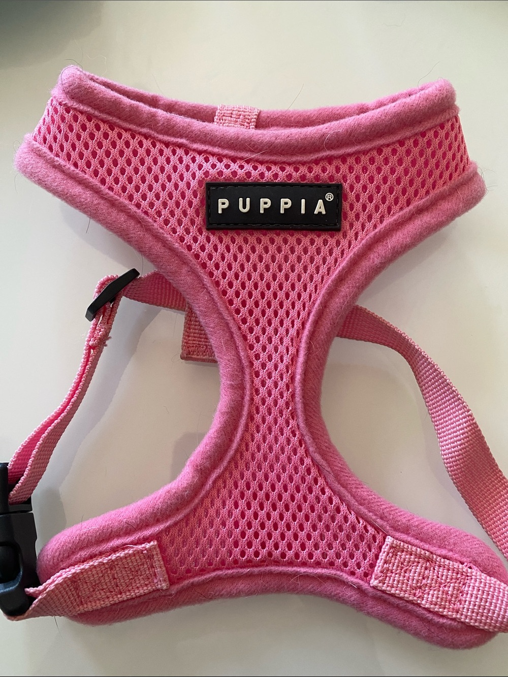 Puppia Bright Pink Mesh Comfort Dog Harness